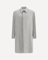 Lardini Herringbone Single-breasted Coat In Gray