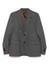 Lardini Herringbone Wool Suit In Brown