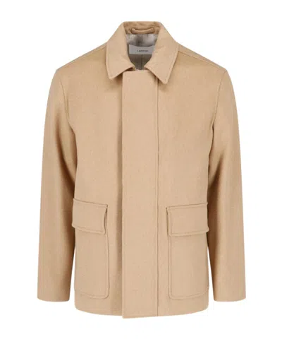 LARDINI LARDINI HIDDEN-PLACKET SHORT COAT