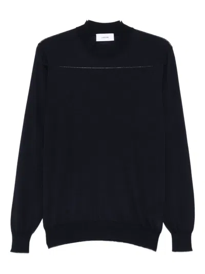 Lardini High-neck Sweater In Black