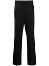 Lardini High-waisted Wool Trousers In Blue