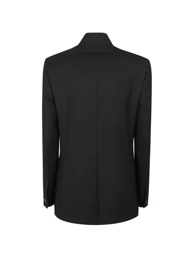 Lardini High-neck Jacket In Black