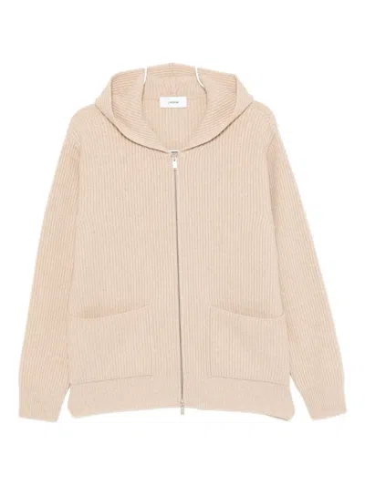 Lardini Hooded Cardigan In Pink