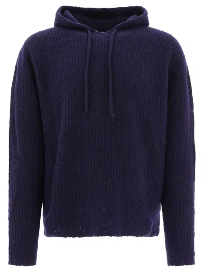 Lardini Hooded Sweater In Blue