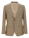 Lardini Houndstooth Blazer In Brown