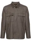 Lardini Houndstooth Jacket In Brown