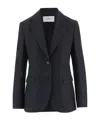 Lardini Houndstooth-pattern Single-breasted Blazer In Black