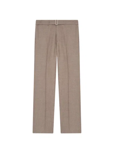 Lardini Houndstooth Straight-leg Trousers In Brown