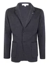Lardini Houndstooth Three-button Jacket In Black