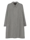 Lardini Houndstooth Wool Coat In Gray