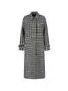 Lardini Houndstooth-pattern Belted Coat In Multi