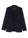 Lardini Button Pin Virgin-wool Jacket In Blue