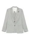 Lardini Button Wool Jacket In Green