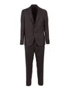 Lardini Tailored Brown Checkered Two-piece Suit In Brown