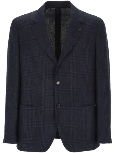 Lardini Indigo Blue Single Breasted Jacket
