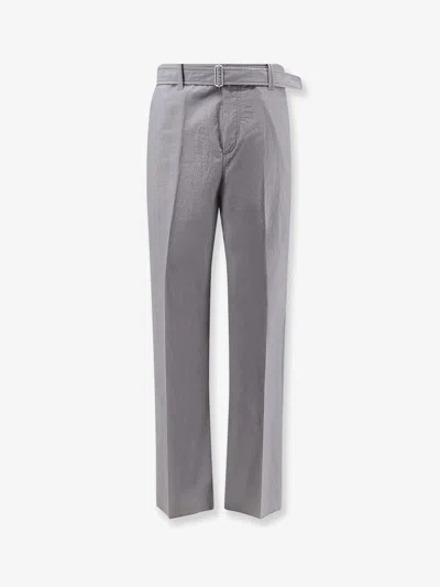 Lardini Indro Cotton And Nylon Trousers In Gray