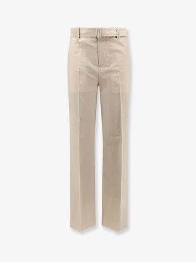 Lardini Indro Cotton And Nylon Trousers In Sand