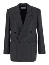 Lardini Jacket Double-breasted In Black