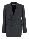 Lardini Jacket Double-breasted In Grey