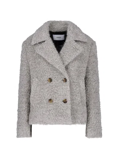 Lardini Jacket In Virgin Wool Blend In Gray