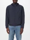Lardini Drawstring Hooded Jacket In Blue