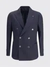 Lardini Double-breasted Blazer In Blue