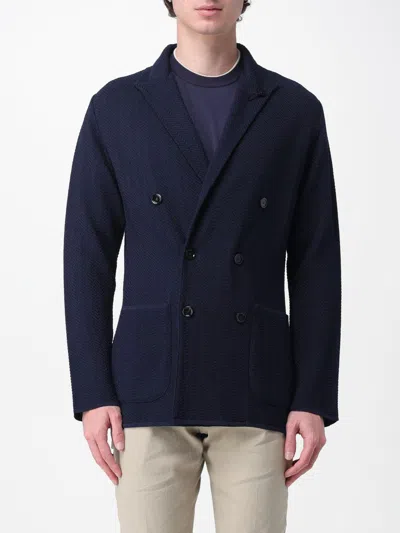 Lardini Jacket  Men Color Blue