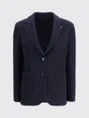 Lardini Wool Blazer In Blue
