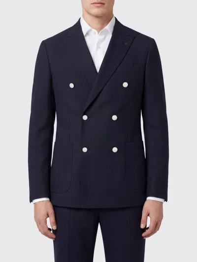 Lardini Jacket Men Color Blue