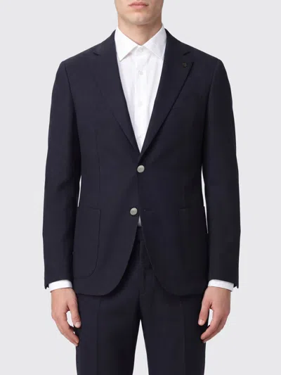 Lardini Jacket Men Color Blue