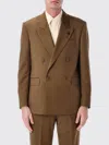 Lardini Soiree Double Breasted Four Button Jacket In Brown