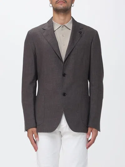Lardini Jacket Men In Gray