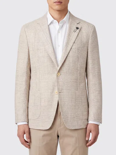 Lardini Single-breasted Tailored Blazer In Neutral