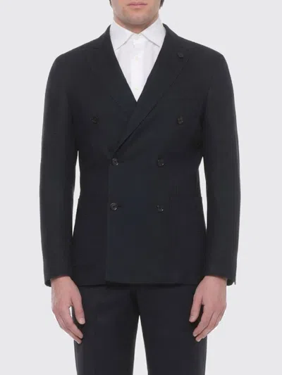 Lardini Jacket  Men Color Blue In Black