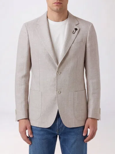 Lardini Jacket  Men Color Pink In Gray