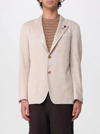 Lardini Jacket  Men Color Beige In Neutral