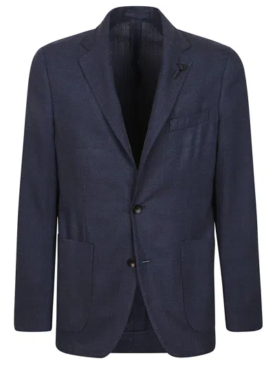 Lardini Jacket In Tw Blu