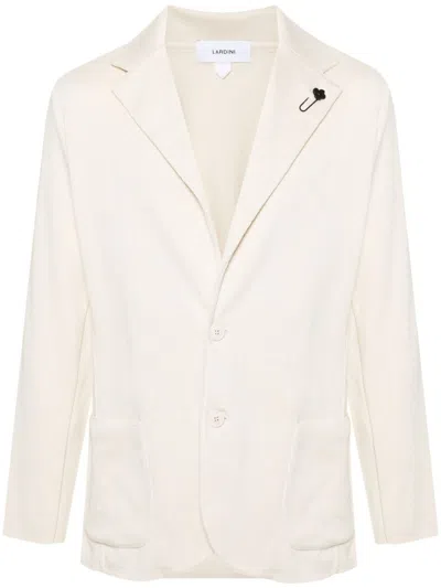 Lardini Jacket With Logo In White