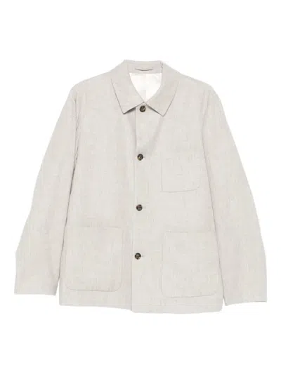 LARDINI LARDINI JACKET WITH PATCH POCKETS