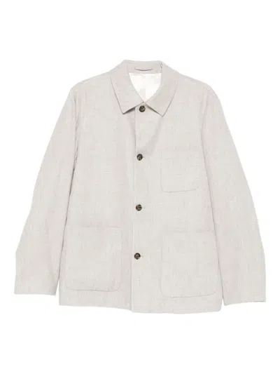LARDINI JACKET WITH PATCH POCKETS