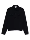 Lardini Button-up Knit Jacket With Chest Pockets In Black
