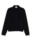 Lardini Button-up Knit Jacket With Chest Pockets In Black