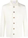 Lardini Man Shirt Cream Size L Wool, Silk, Cashmere