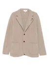 Lardini Patch-pockets Buttoned Blazer In Animal Print
