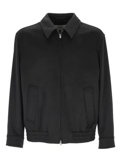 Lardini Zip-fastening Jacket In Black
