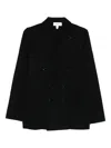 Lardini Double-breasted Blazer Featuring Notch Lapel In Black