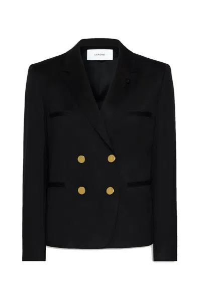 Lardini Jackets Black In Nero Neri E Grigi