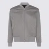 Lardini Relaxed Fit Jacket Ribbed Trims In Gray