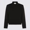 Lardini Textured Wool Knit Jacket With Button Fastening And Flap Pockets In Black