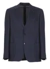 Lardini Blue Virgin Wool Jacket In Blue
